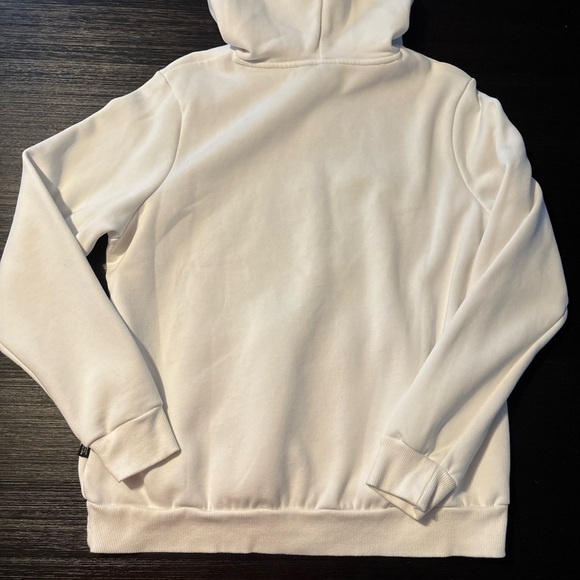 Basic White PUMA Hoodie Sweatshirt Women’s Size XL Black Logo NWOT Pullover Top - Picture 6 of 7